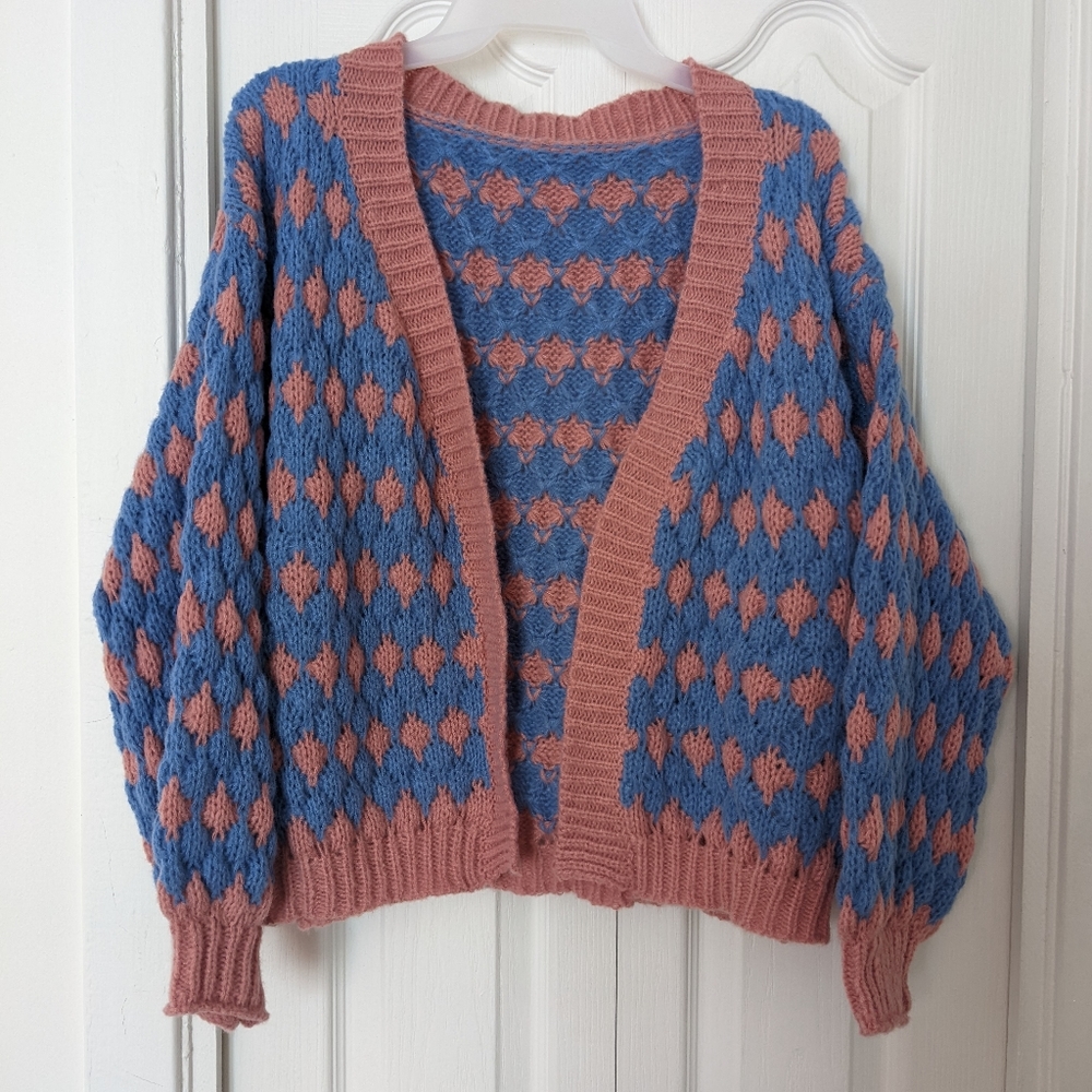 Shein cozy checkered cardigan ♥️ size L